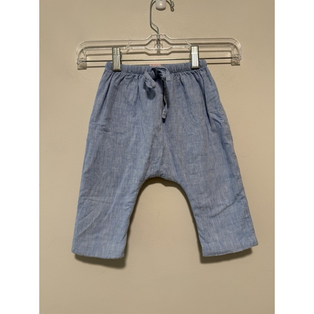 La Coqueta Alex Baby Trousers in Blue Drawstring Waist Size 2